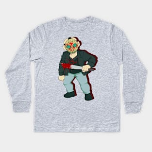 Jason Voorhees "Mamas Stabby Boy" Kids Long Sleeve T-Shirt